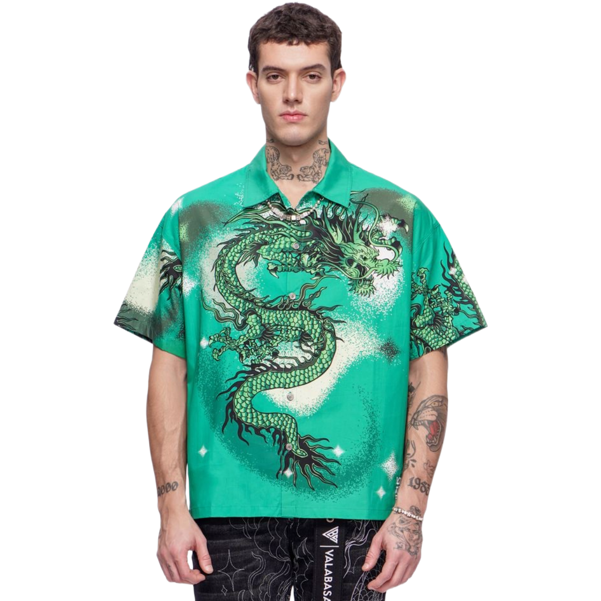 VALABASAS "NORIKU" BUTTON DOWN - GREEN