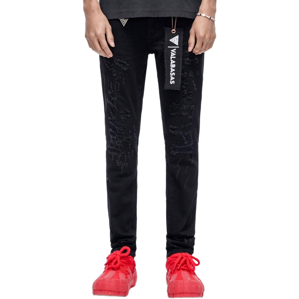 VALABASAS "LEADER" SKINNY DENIM (JET BLACK)