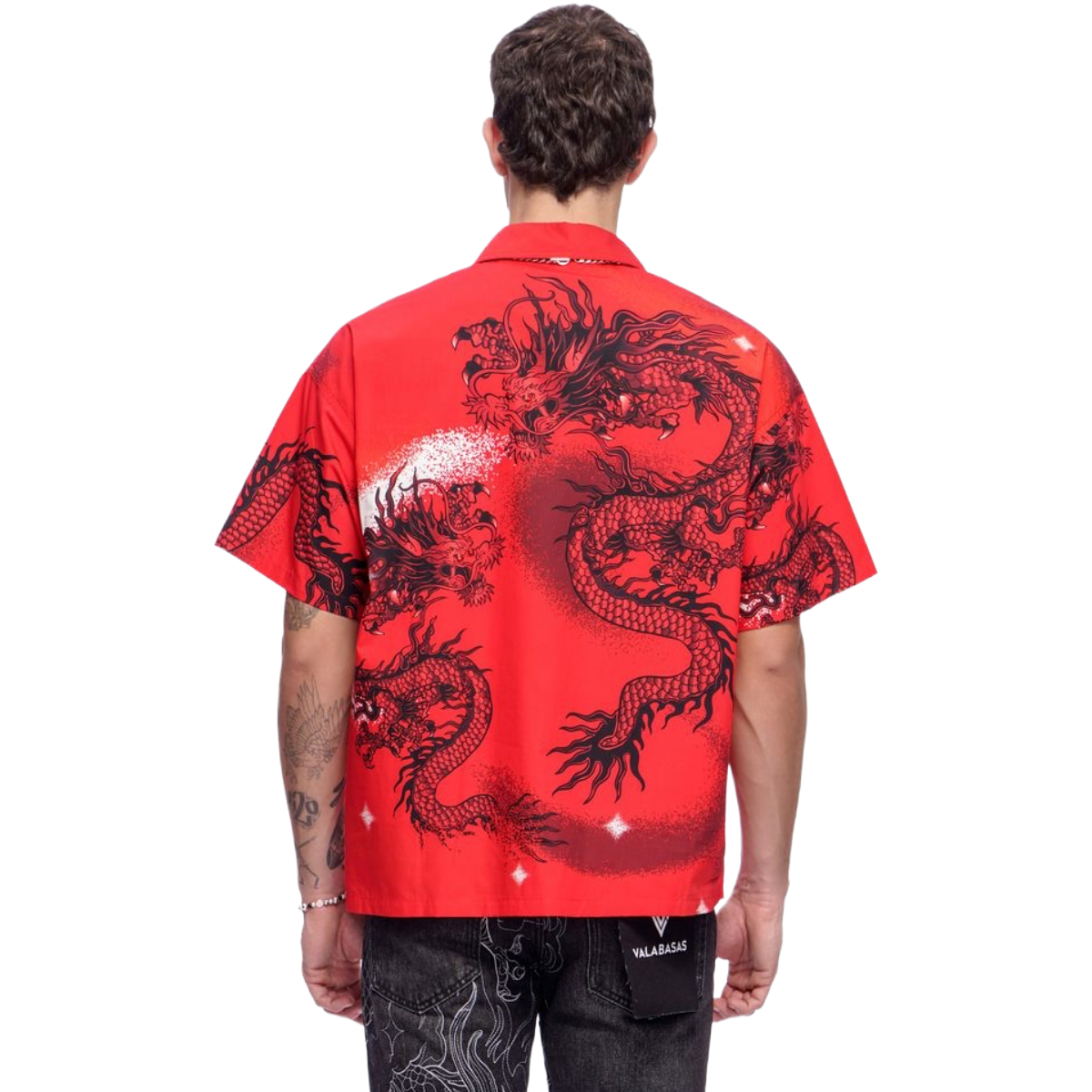 VALABASAS "NORIKU" BUTTON DOWN - RED