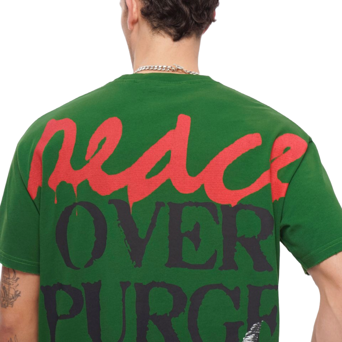 VALABASAS "PEACE/PURGE" TEE (GREEN)
