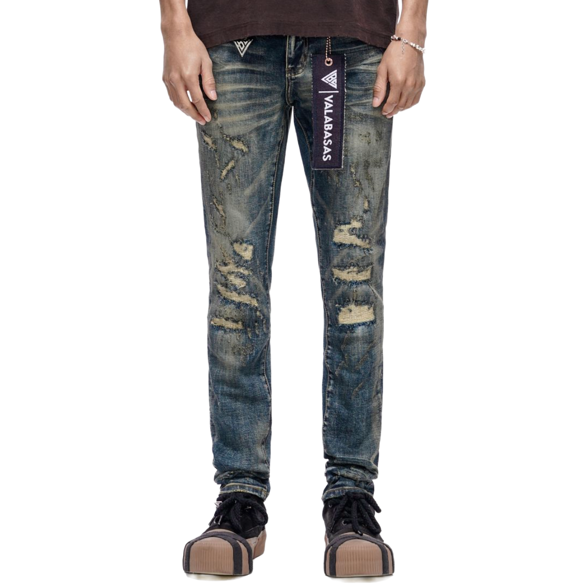 VALABASAS "LEADER" SKINNY DENIM (DK BLUE VINTAGE)