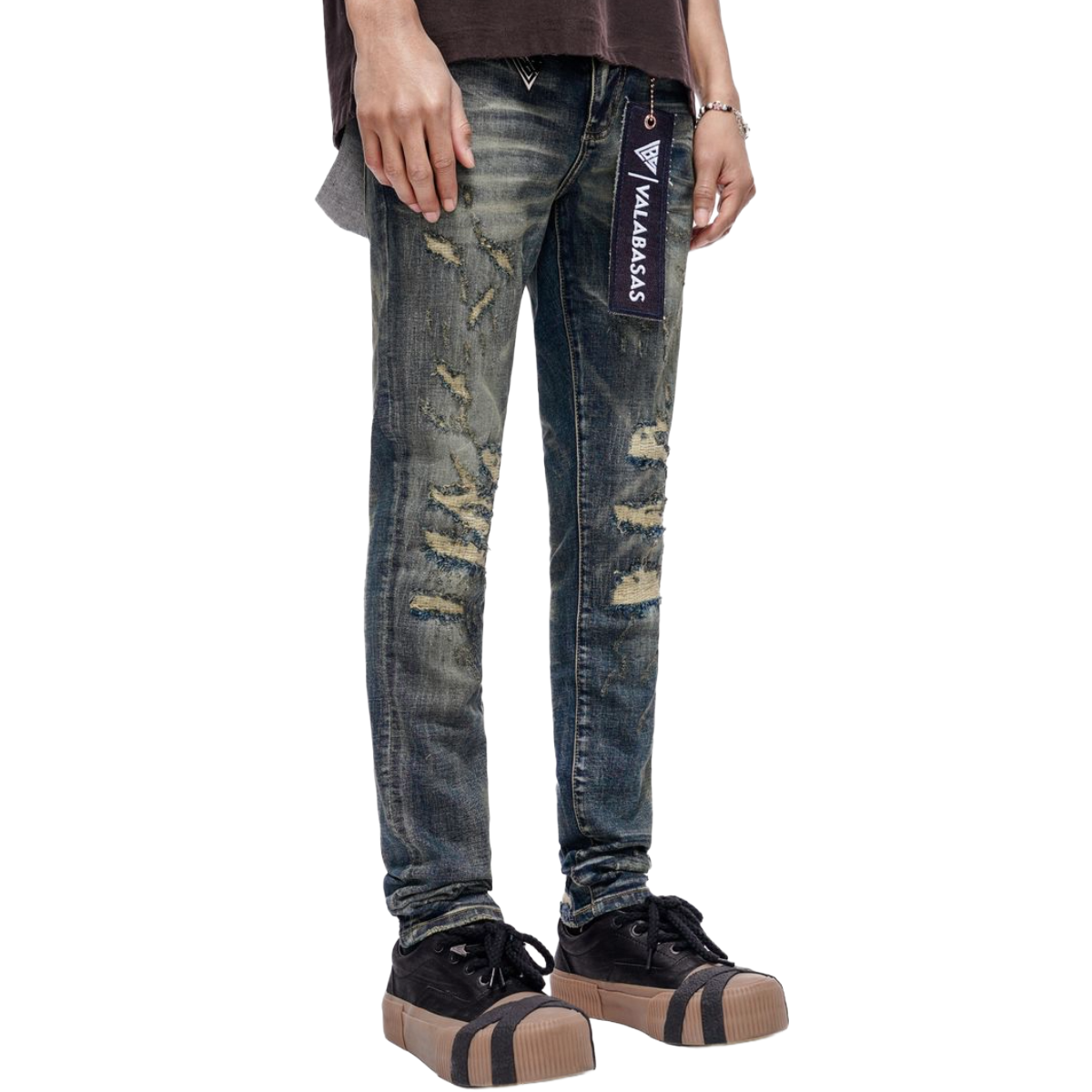 VALABASAS "LEADER" SKINNY DENIM (DK BLUE VINTAGE)