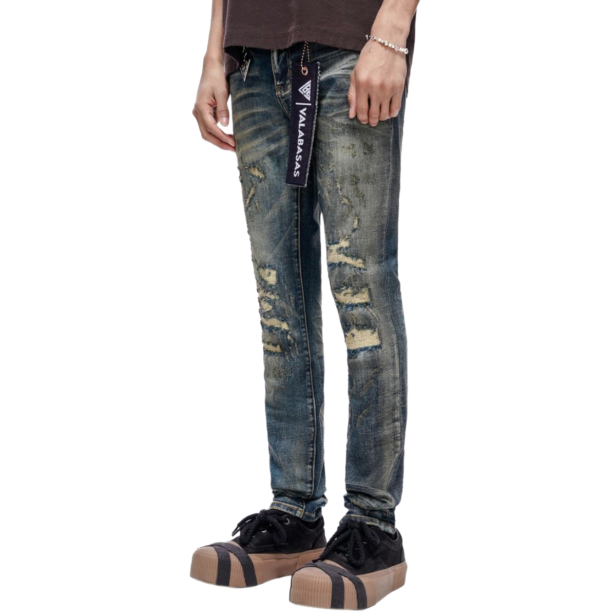 VALABASAS "LEADER" SKINNY DENIM (DK BLUE VINTAGE)
