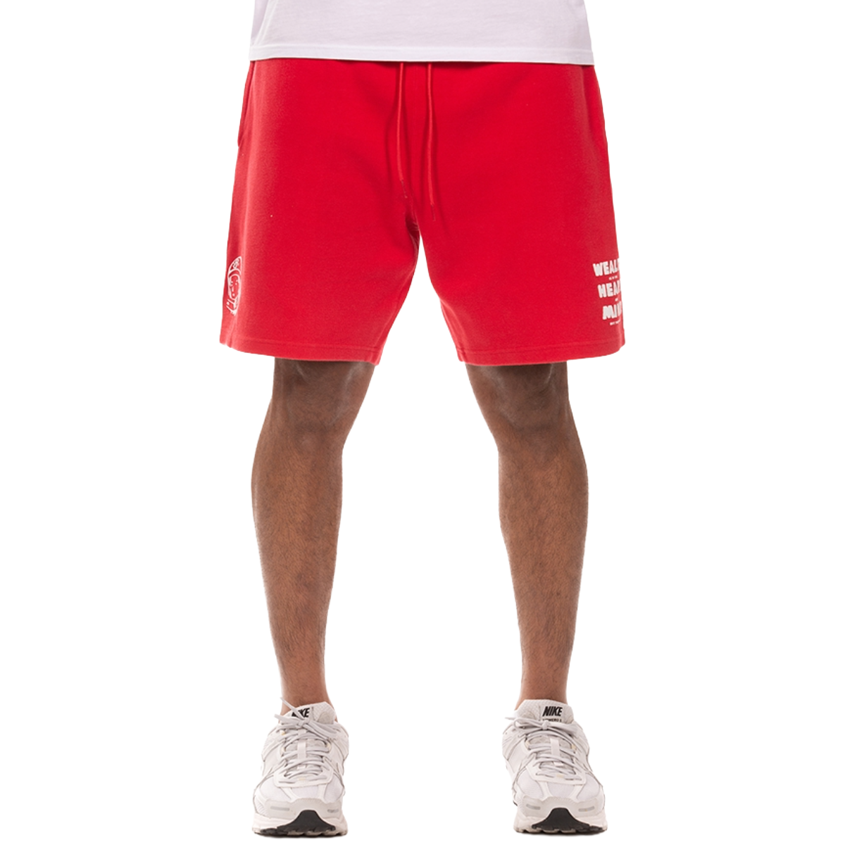 BB HELMET SWEATSHORTS (RED)