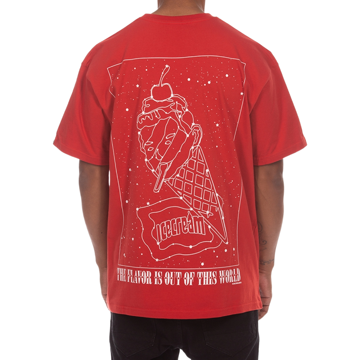 IC STAR GAZING SS TEE (RED)