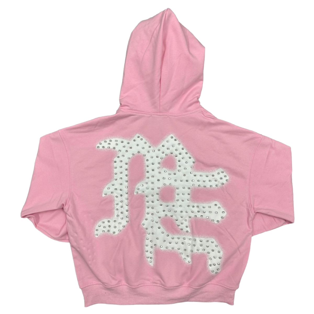 ME PINK "END" RHINESTONE HOODIE