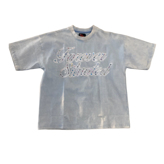 FS "RHINESTONE" BLUE TEE