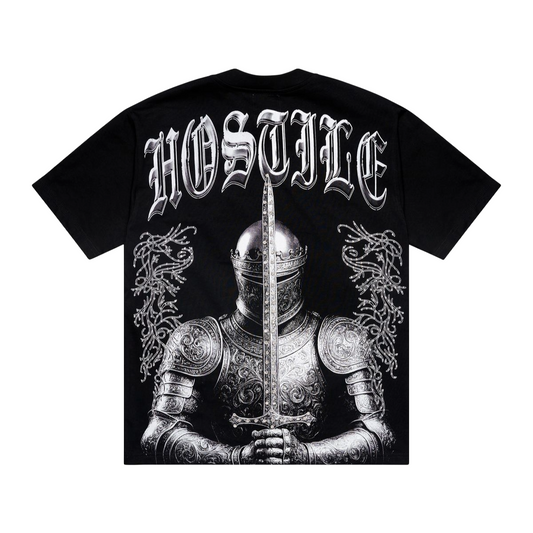 XHOSTILE 'KNIGHTFALL' TEE - BLACK