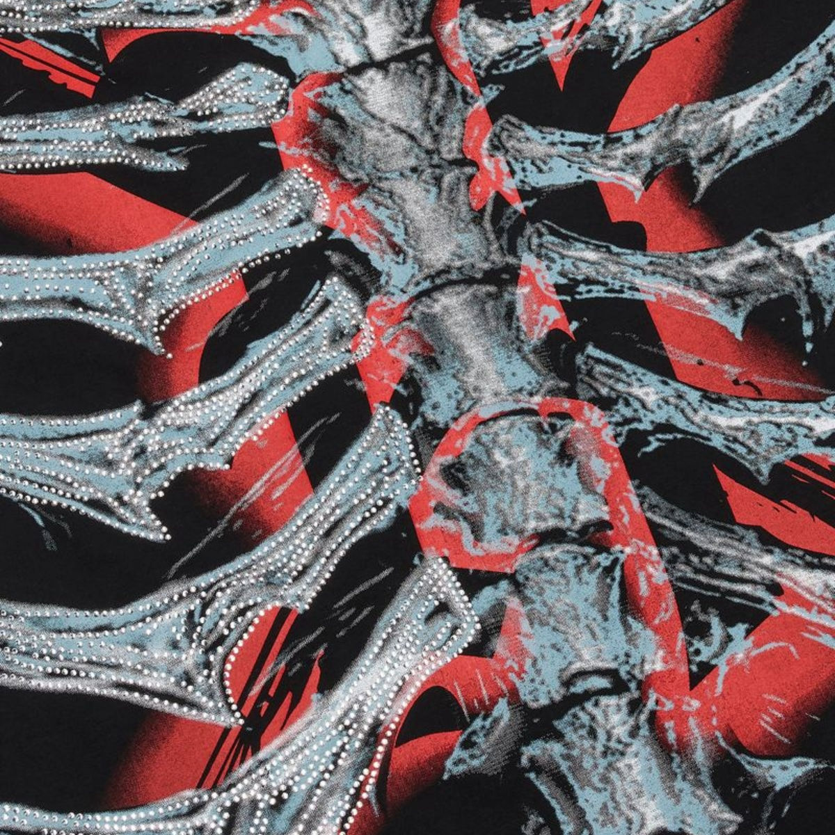 XHOSTILE 'RIB CAGE' TEE - BLACK