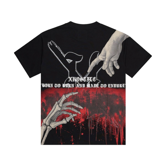 XHOSTILE 'DEADLY TOUCH' TEE - BLACK