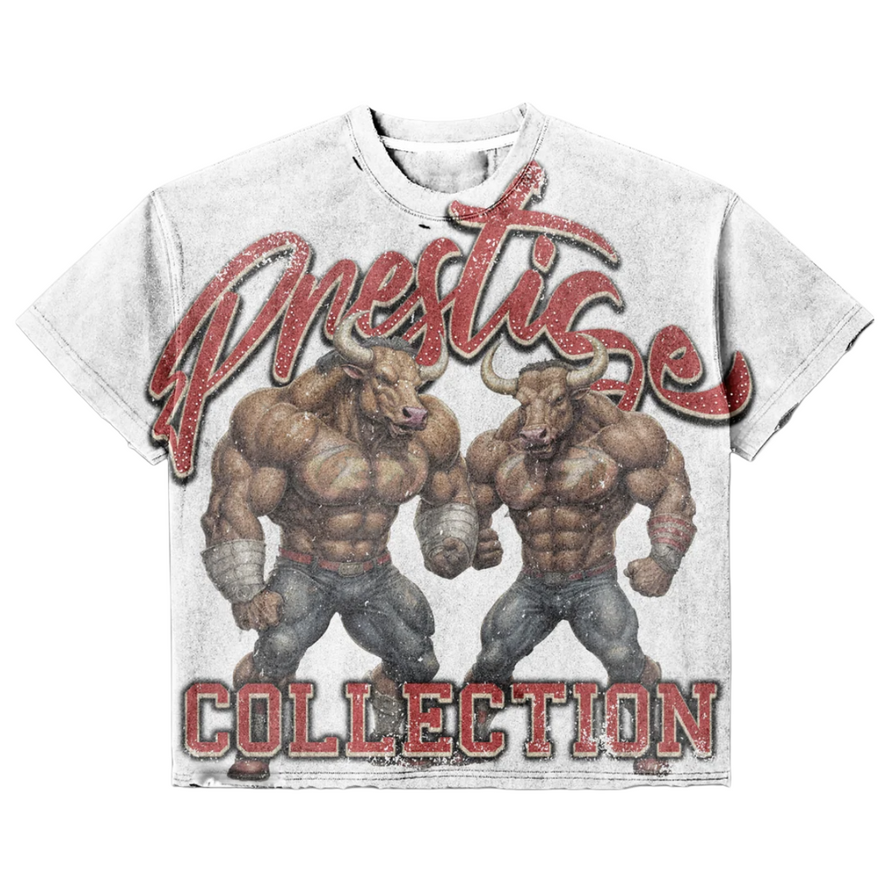 PRESTIGE RHINESTONE BULLS TEE