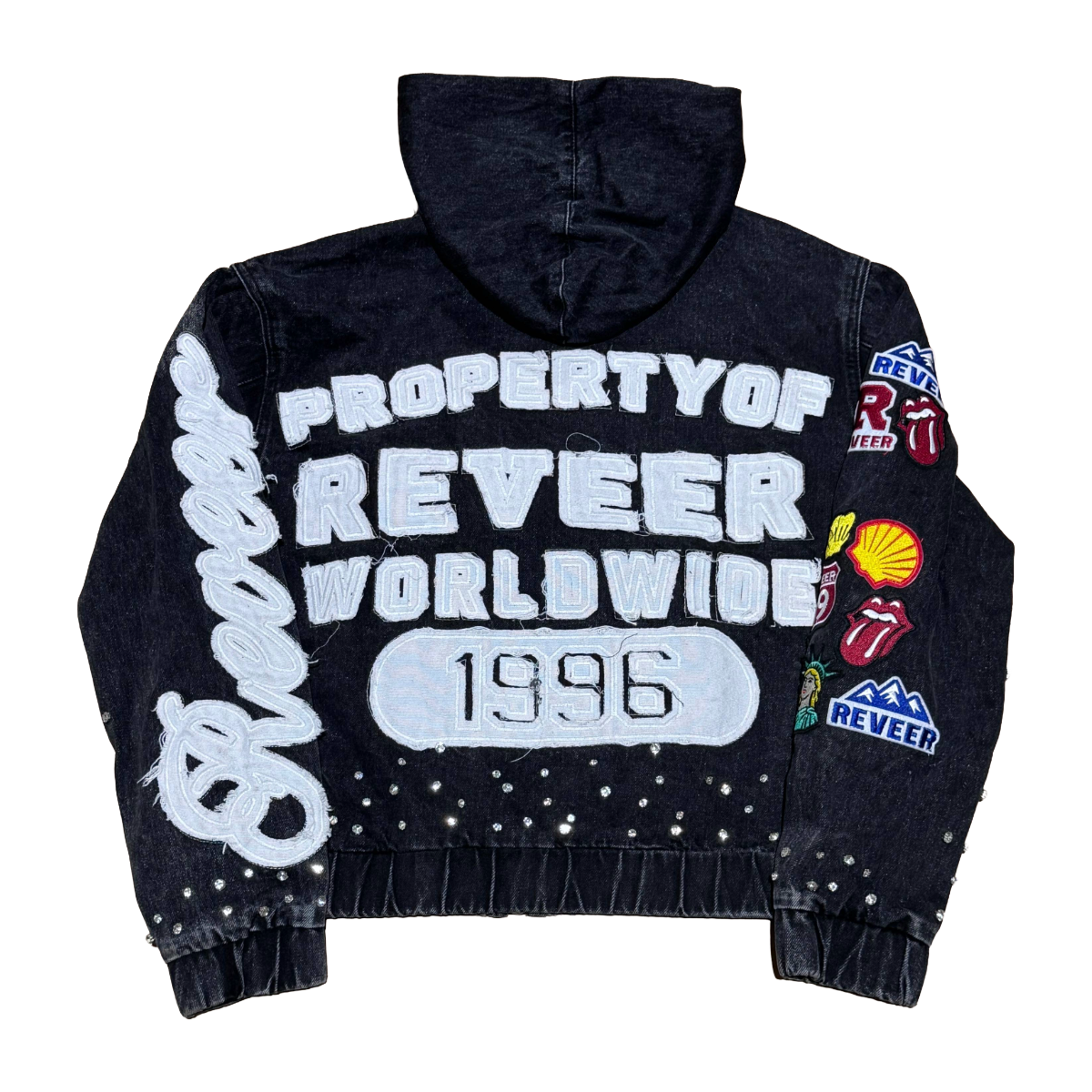 RVR "HERITAGE" BLACK DENIM HOODIE