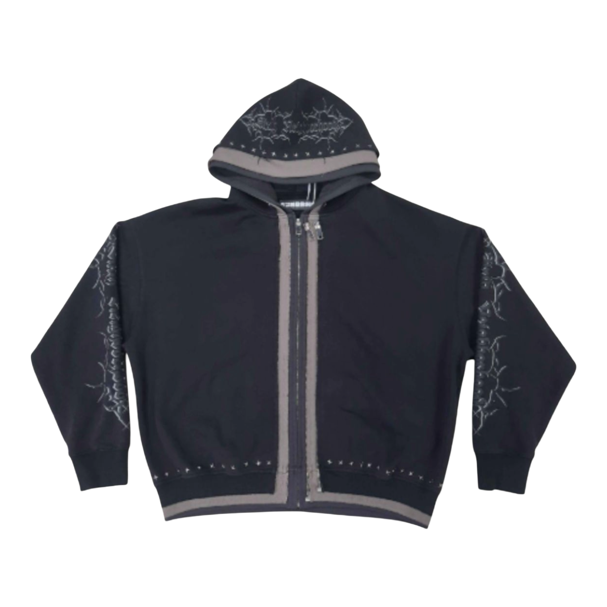 6TH "WISTERIA" TRIPLE ZIP-UP HOODIE