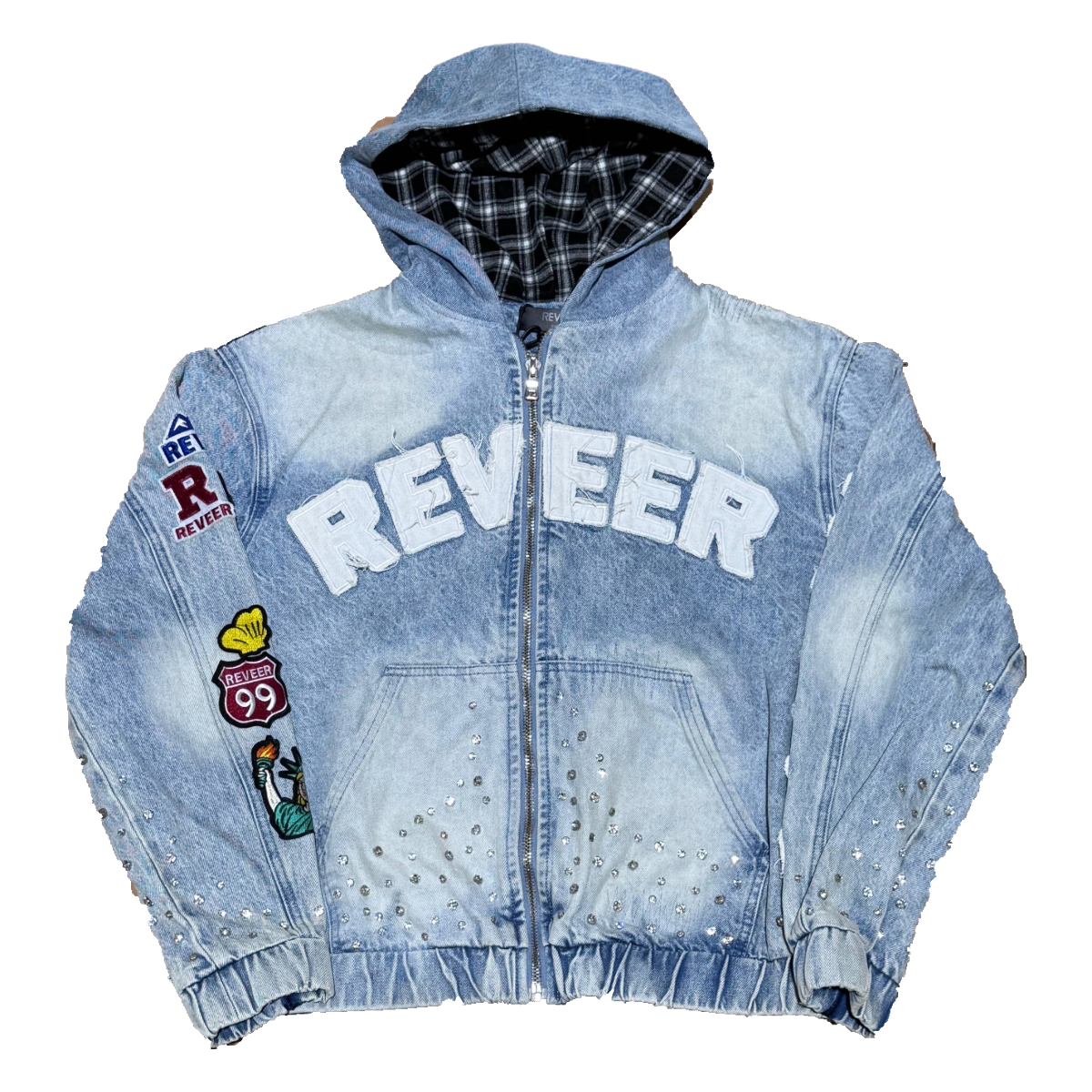 RVR "HERITAGE" BLUE DENIM HOODIE