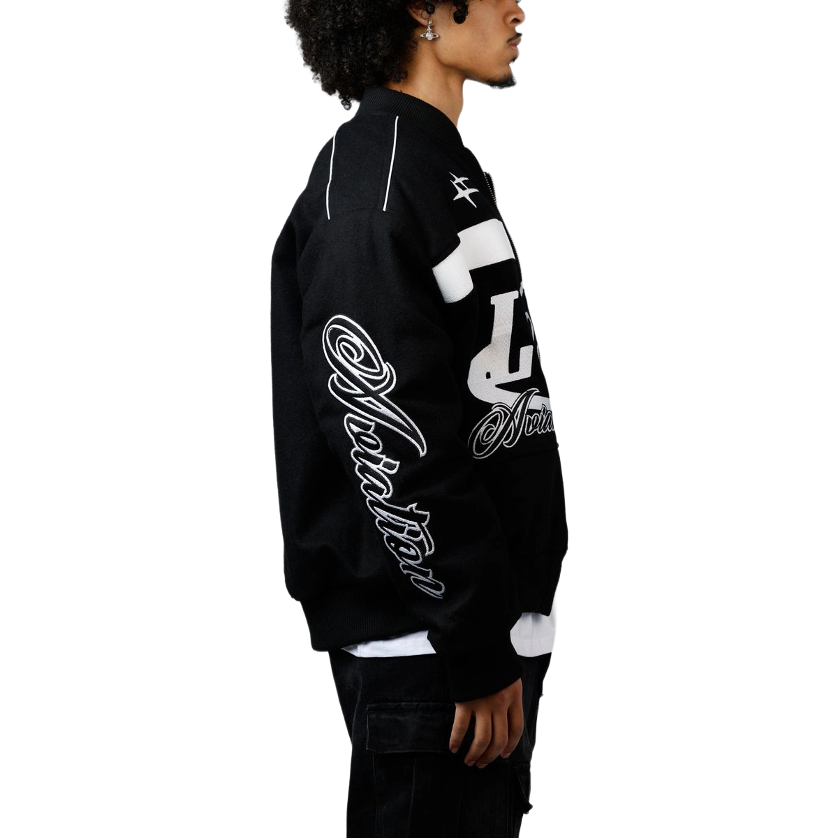 LOITER AVIATION BOMBER JACKET - BLACK
