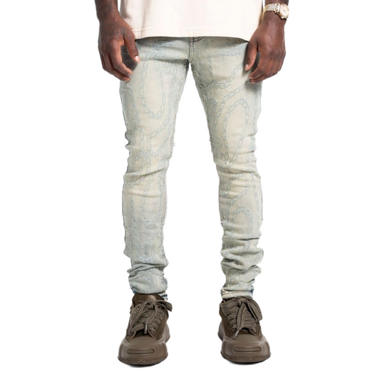 RELAPSE 'CHAINSAW' SKINNY DENIM