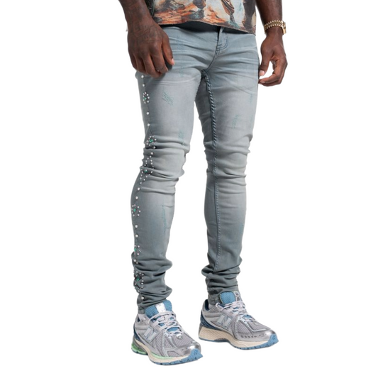 RELAPSE 'DEEP BLUE STONE' SKINNY DENIM