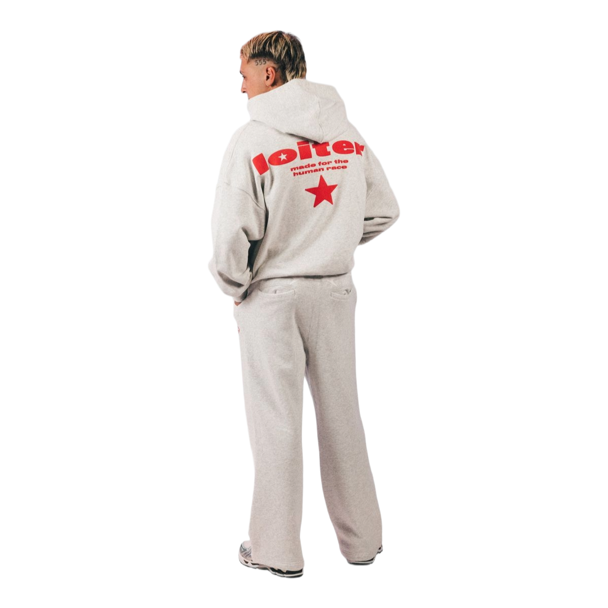 LOITER CELESTIAL FULL-ZIP HOODIE - GREY