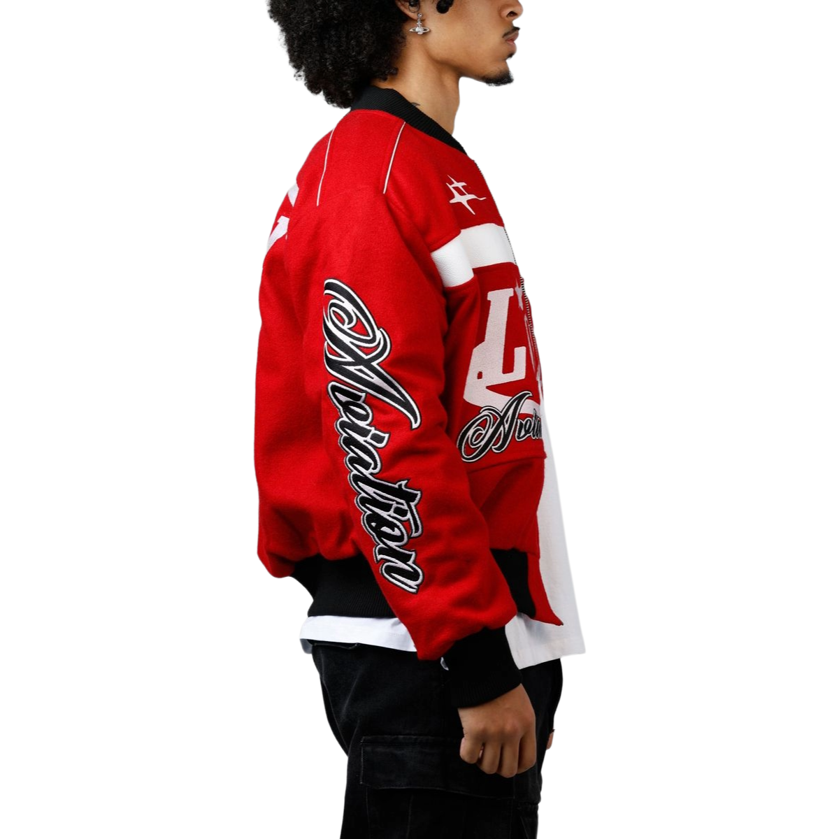 LOITER AVIATION BOMBER JACKET - RED