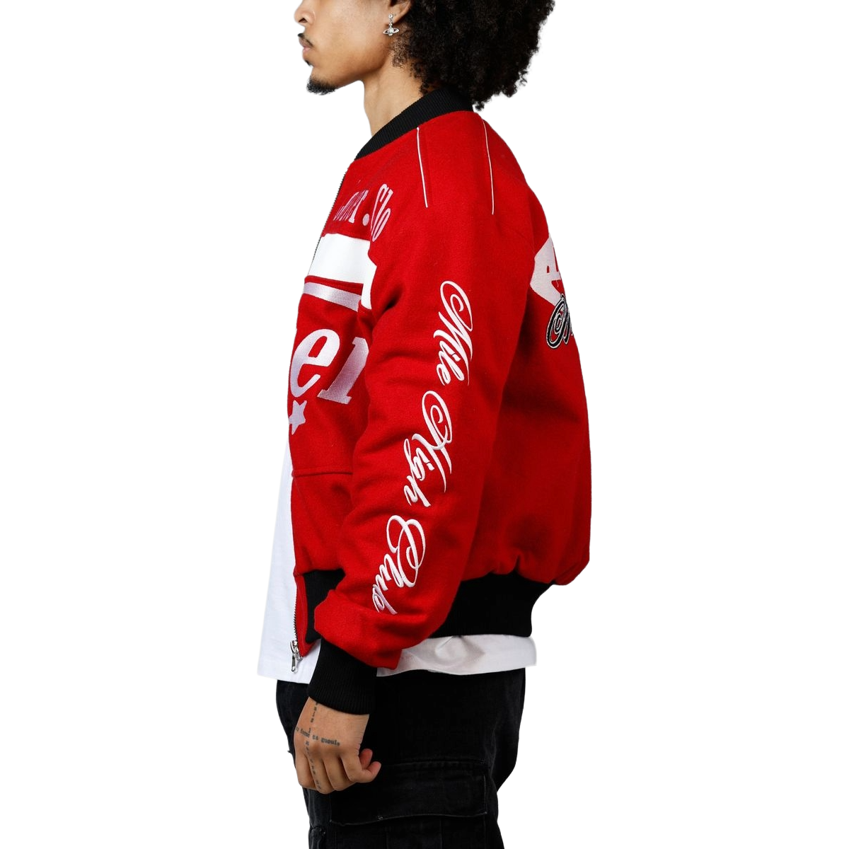 LOITER AVIATION BOMBER JACKET - RED