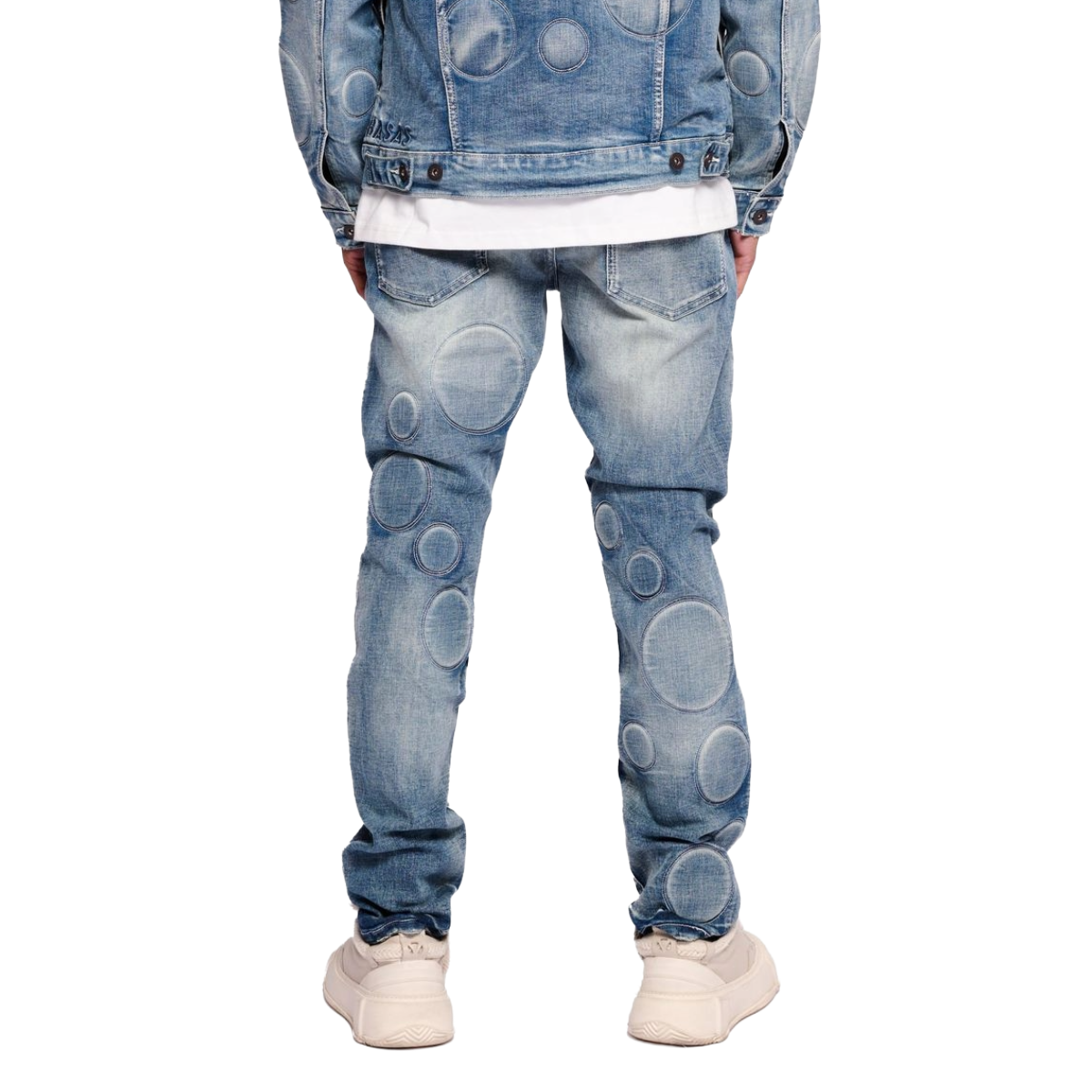 VALABASAS SPORE SKINNY JEAN - BLUE WASH