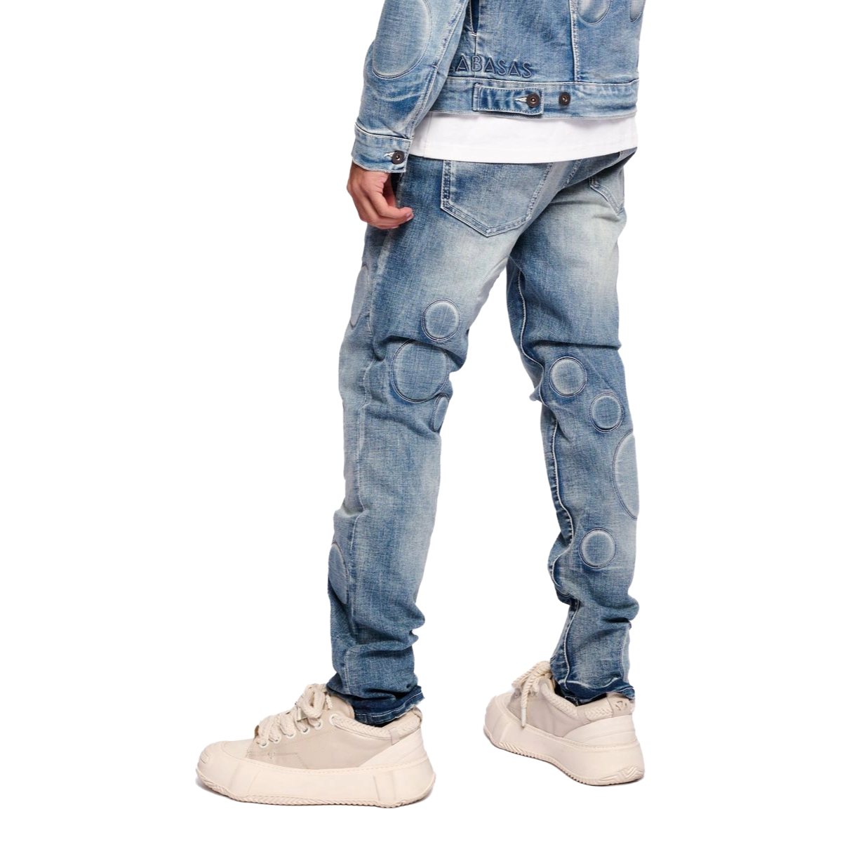 VALABASAS SPORE SKINNY JEAN - BLUE WASH