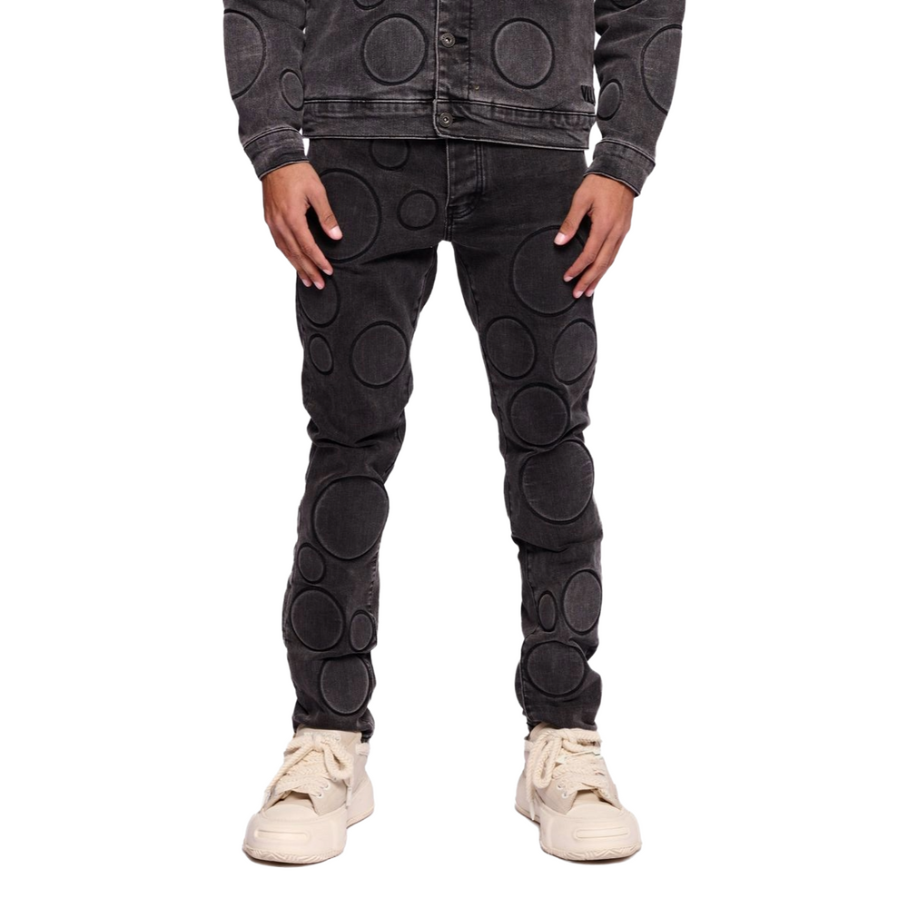 VALABASAS SPORE SKINNY JEAN - BLACK WASH