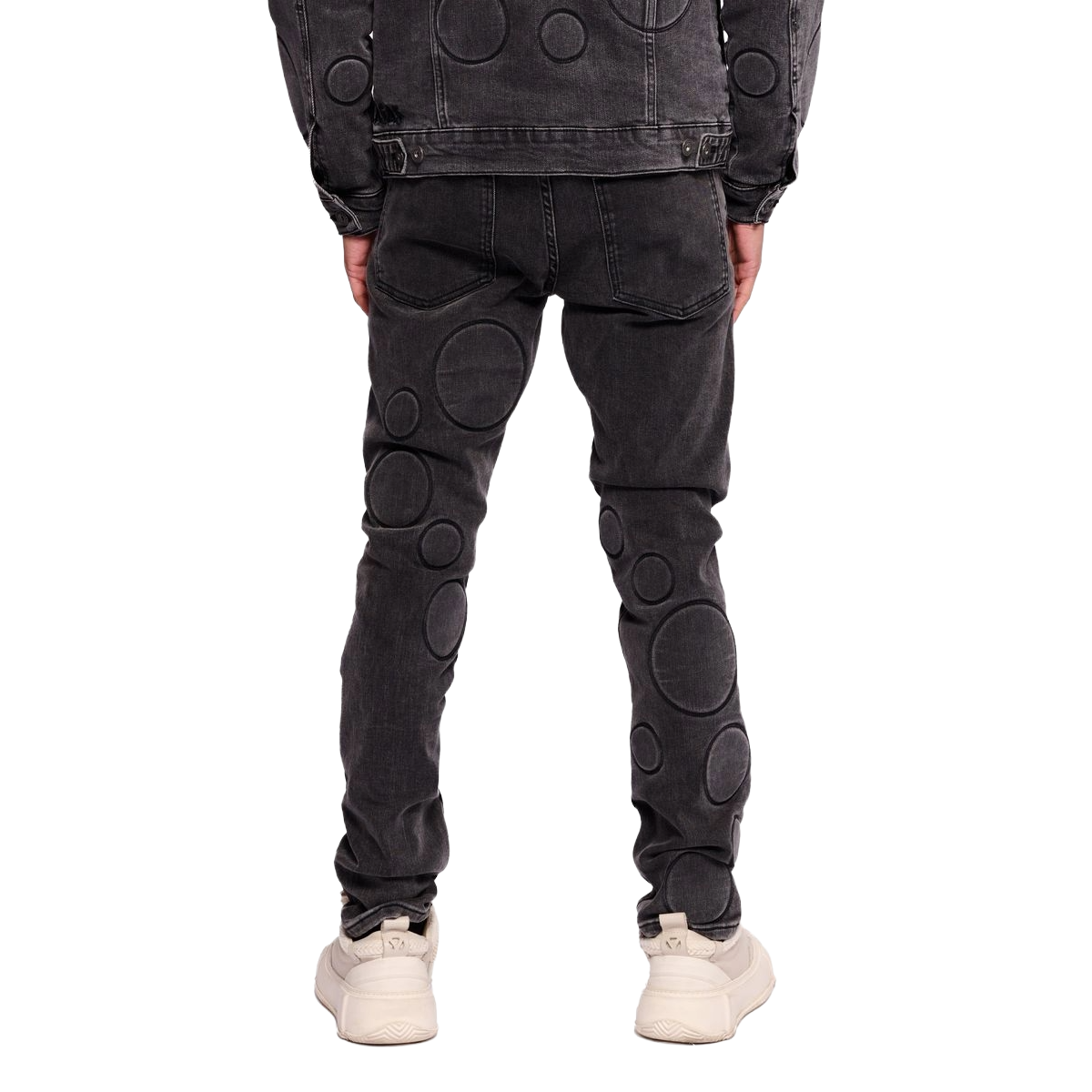 VALABASAS SPORE SKINNY JEAN - BLACK WASH