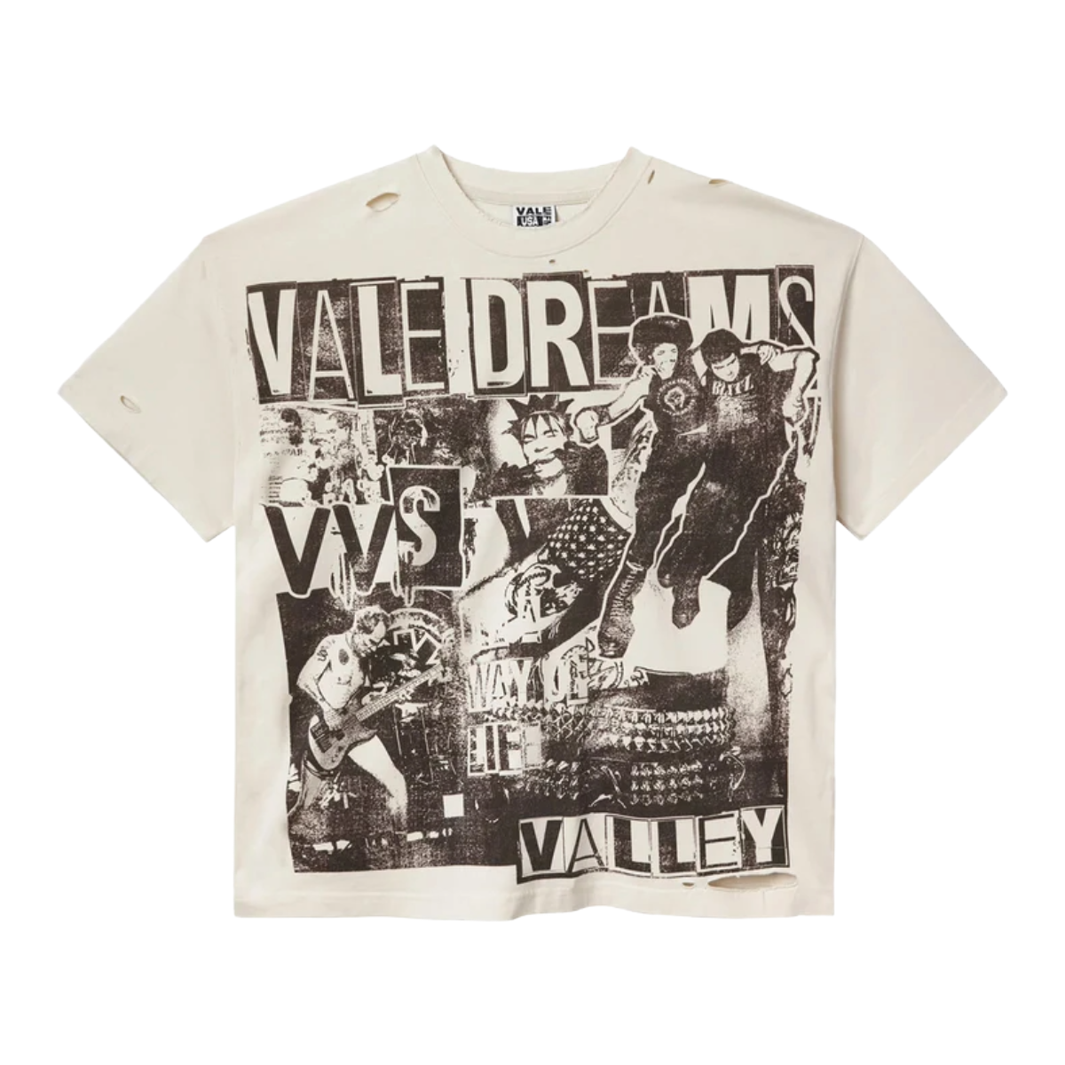 VALE MOSH PIT TEE - CREAM