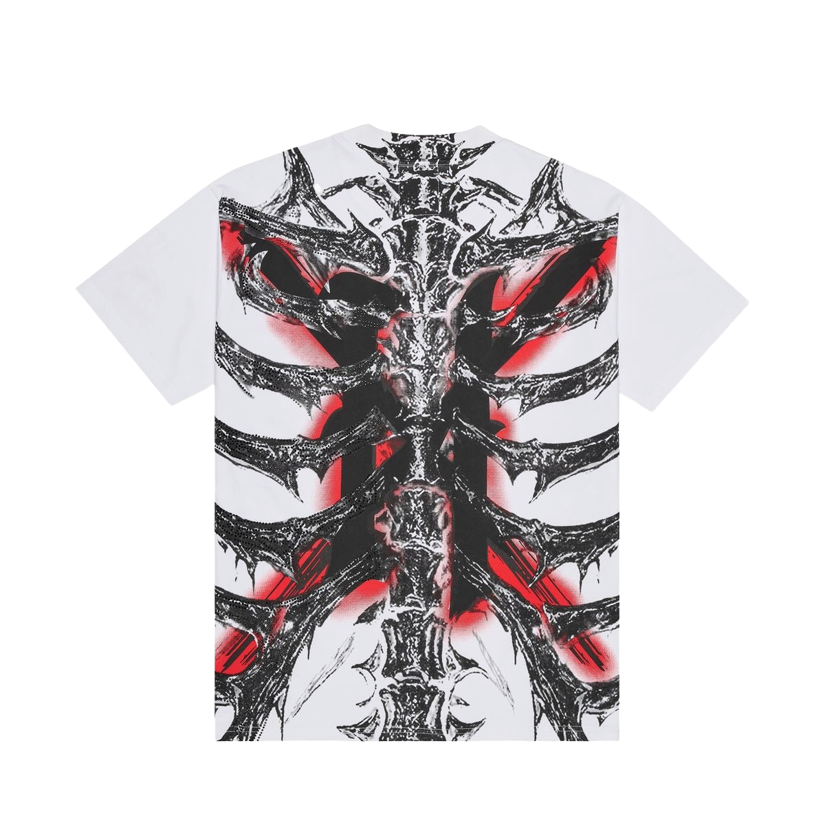 XHOSTILE 'RIB CAGE' TEE - WHITE