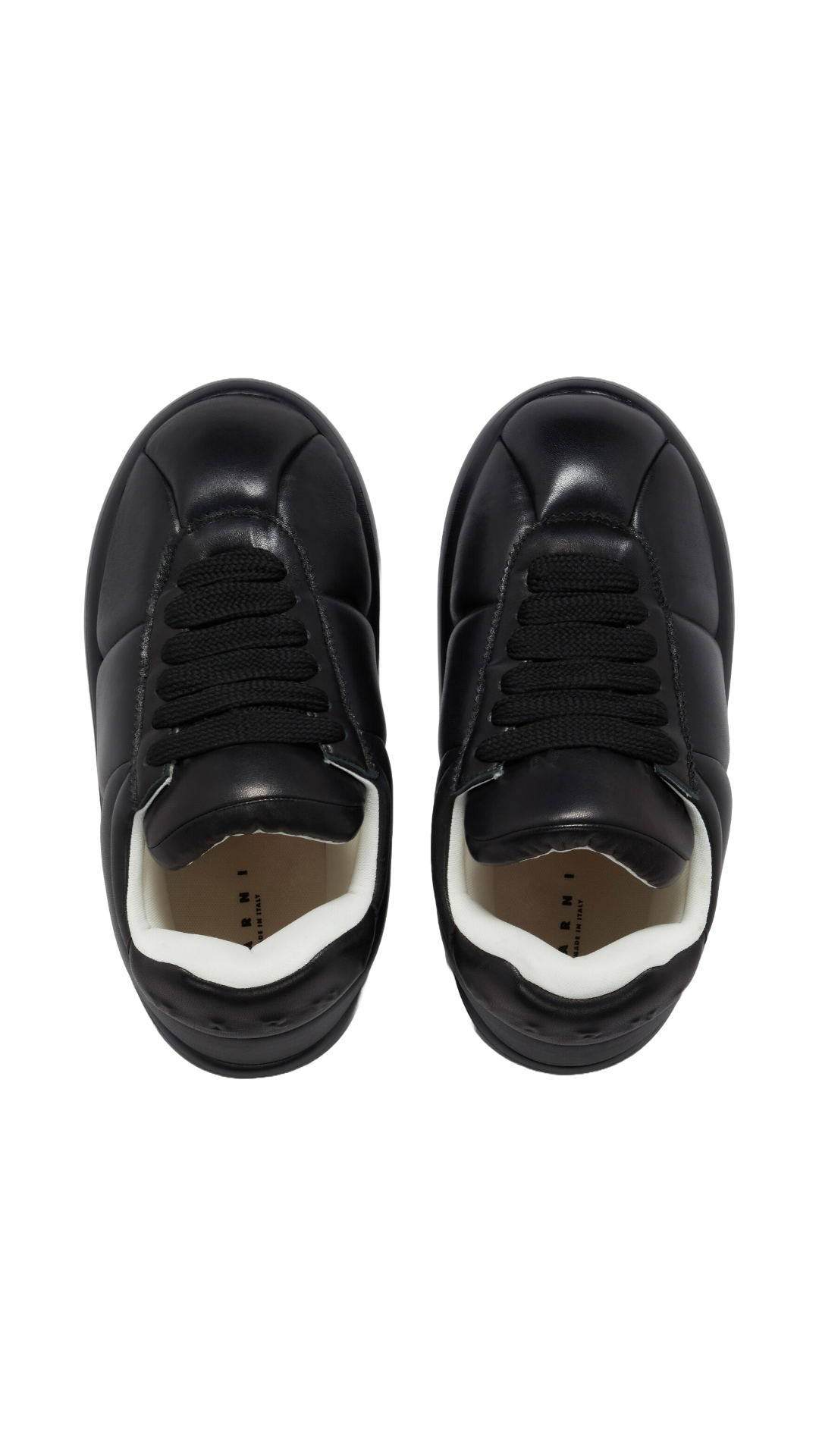 MARNI BLACK LEATHER BIGFOOT 2.0 SNEAKER