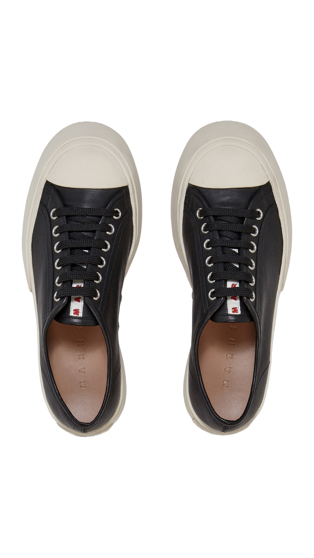 MARNI BLACK NAPPA LEATHER PABLO SNEAKER