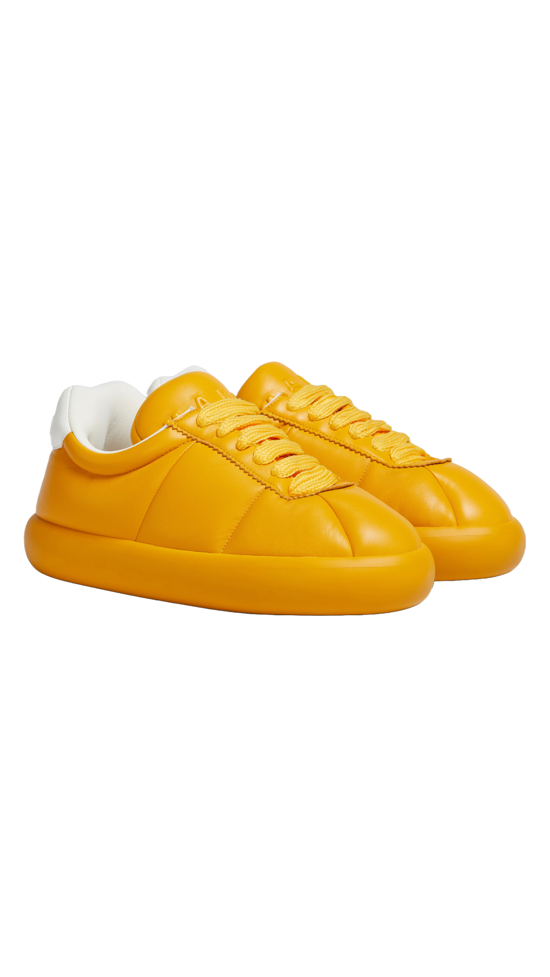 MARNI ORANGE LEATHER BIGFOOT 2.0 SNEAKER