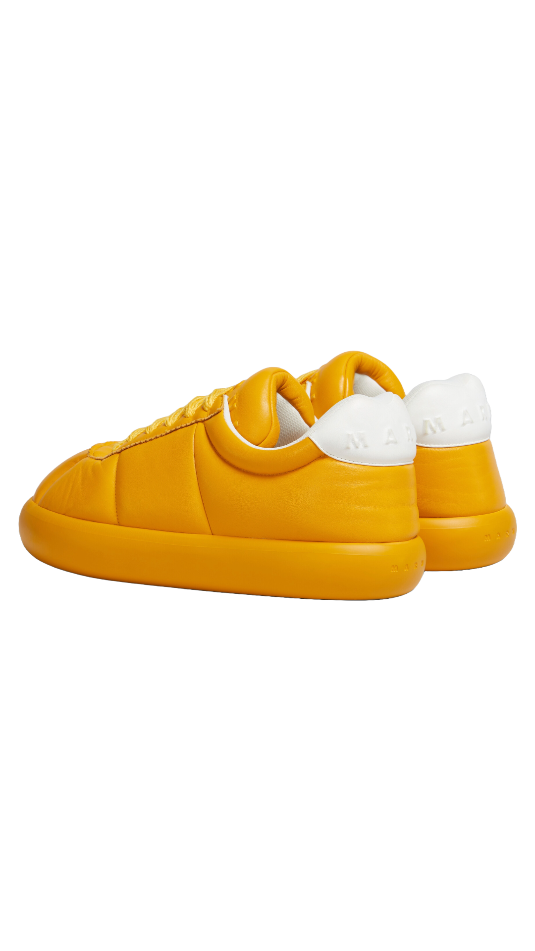 MARNI ORANGE LEATHER BIGFOOT 2.0 SNEAKER