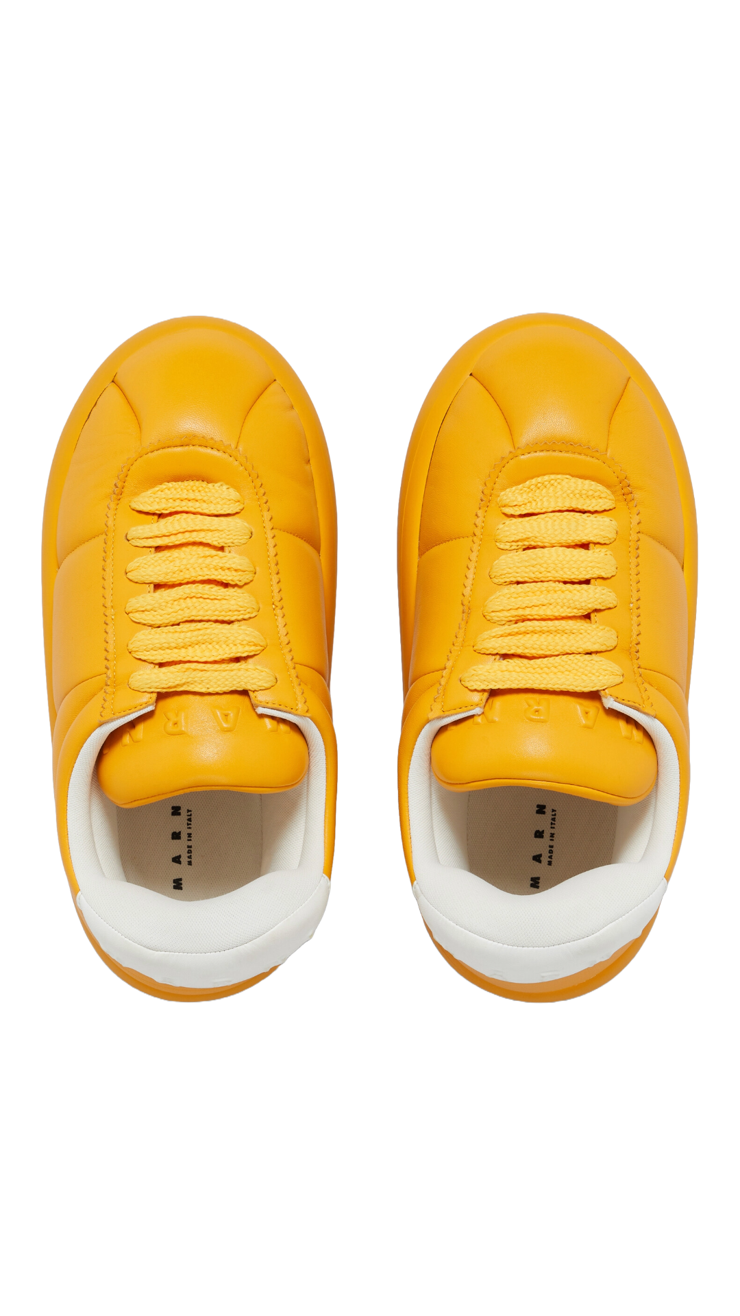 MARNI ORANGE LEATHER BIGFOOT 2.0 SNEAKER