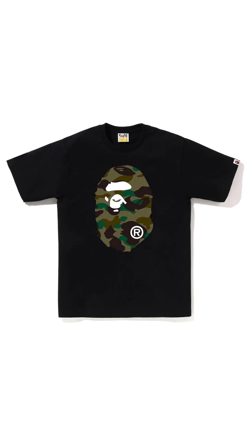 BAPE 1ST CAMO BY BATHING TEE BLK/GRN
