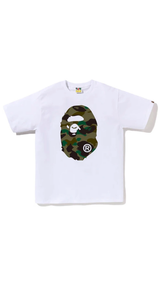 BAPE 1ST CAMO BY BATHING TEE WHT/GRN