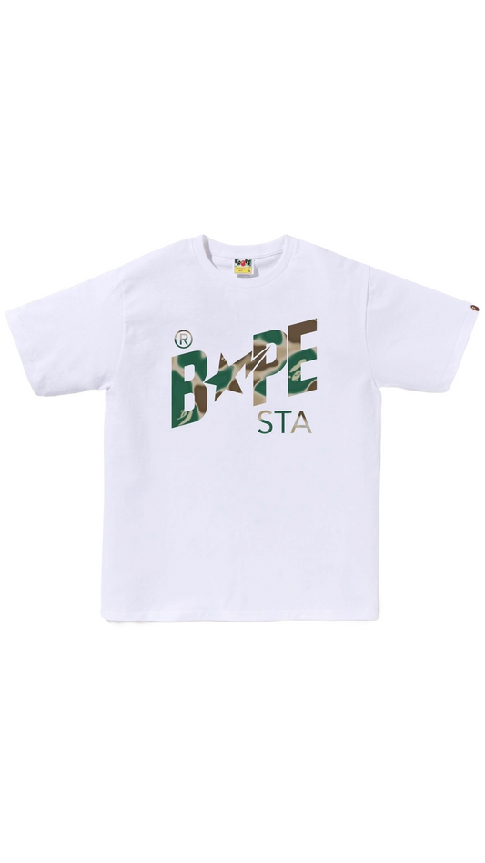 BAPE LIQUID CAMO BAPE STA TEE (WHITE)