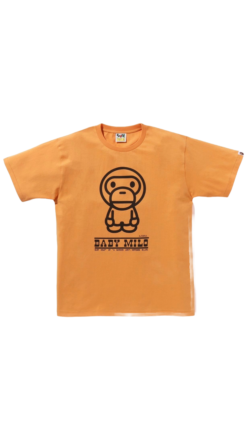 BAPE ORANGE CLASSIC BABY MILO TEE MENS