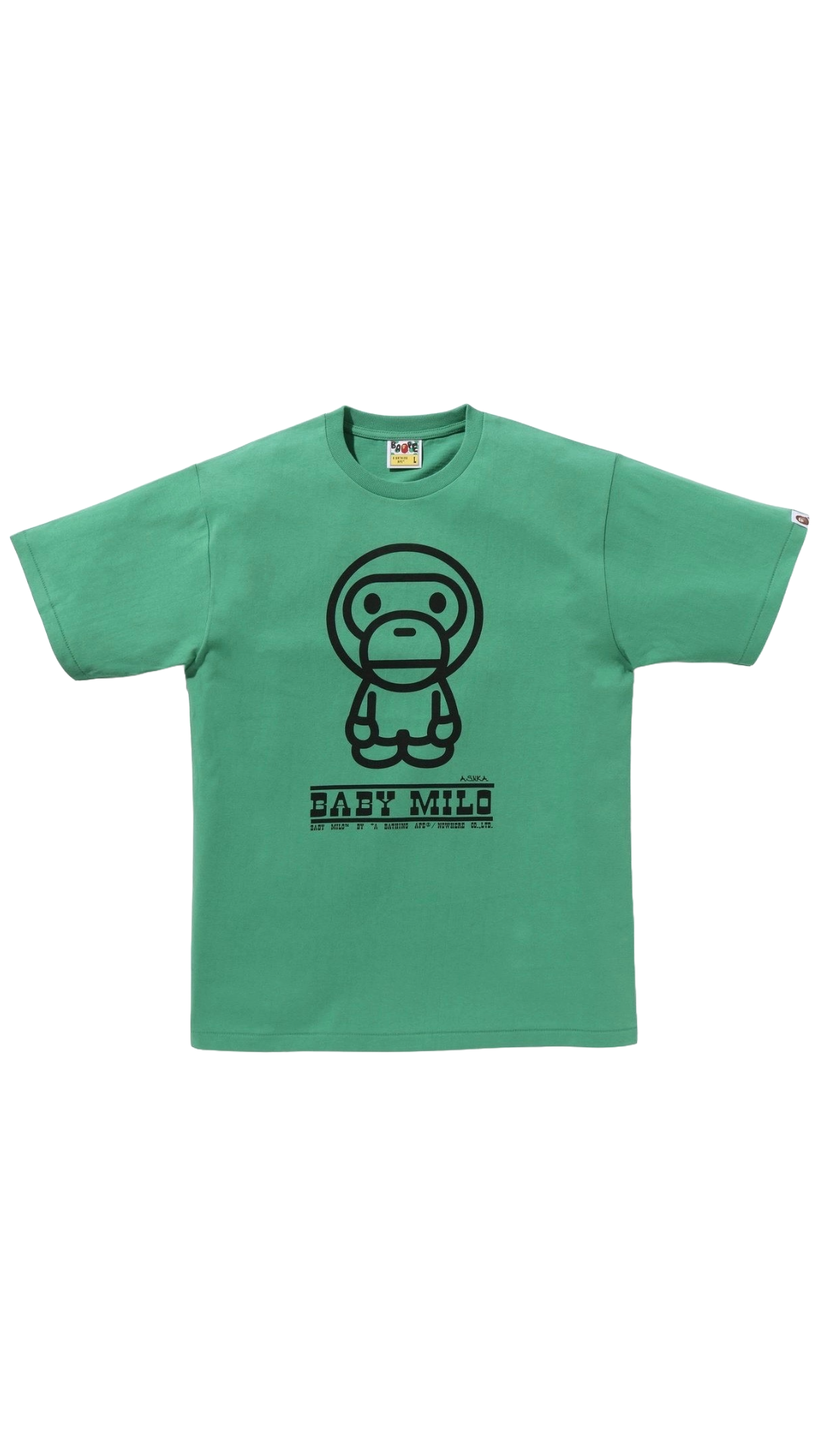 BAPE GREEN CLASSIC BABY MILO TEE MENS