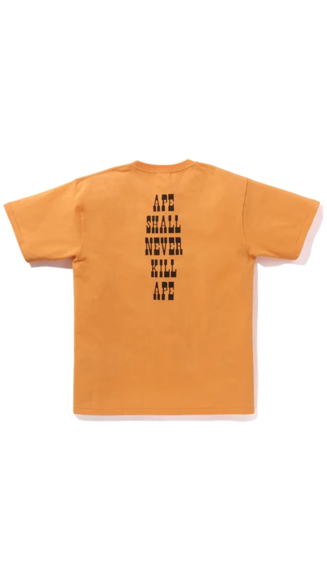 BAPE ORANGE CLASSIC BABY MILO TEE MENS