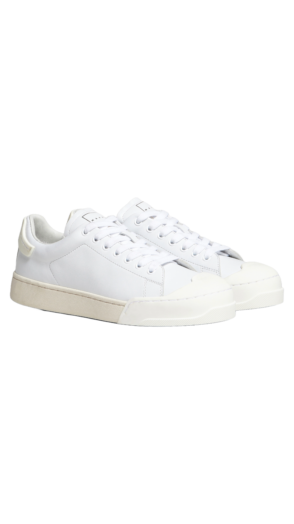 MARNI DADA BUMPER SNEAKER IN WHITE LEATHER