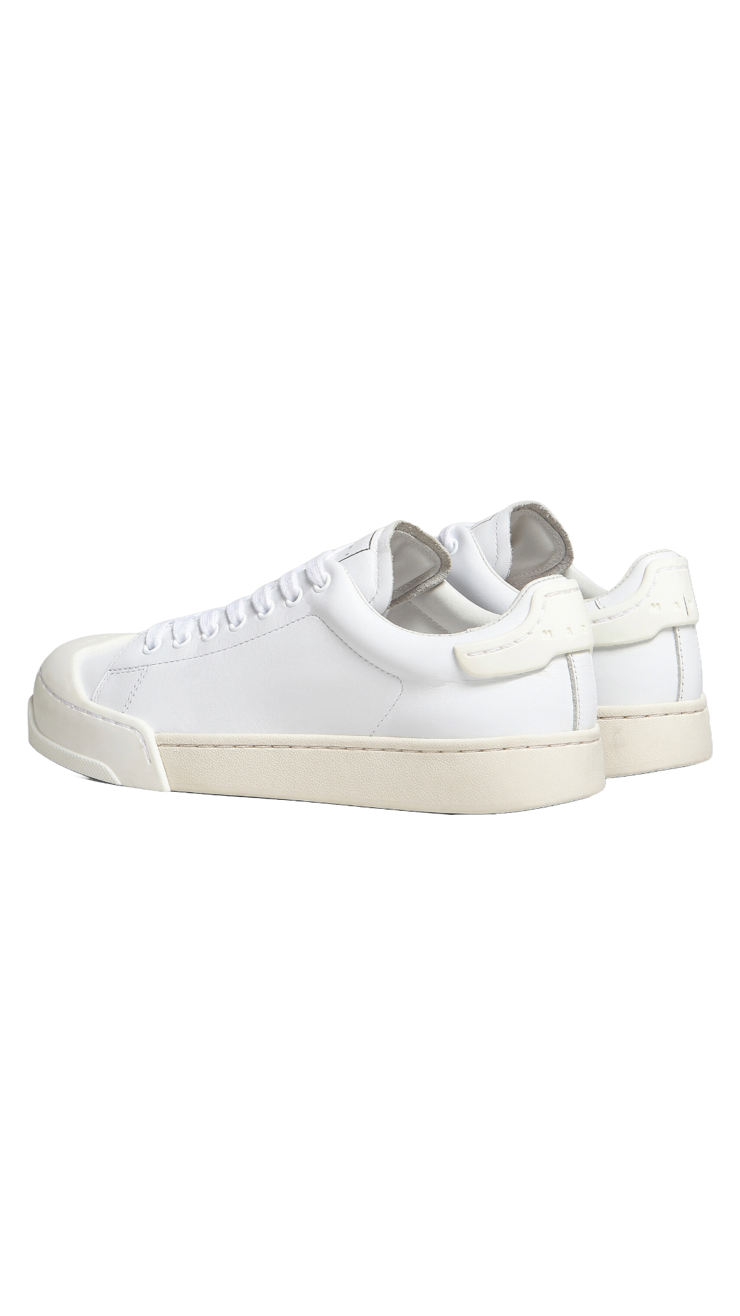 MARNI DADA BUMPER SNEAKER IN WHITE LEATHER