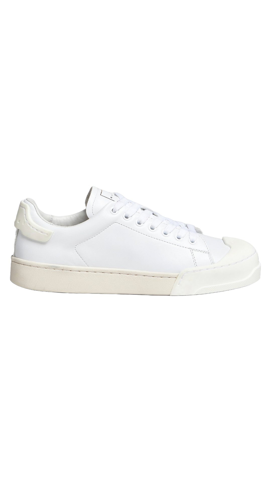 MARNI DADA BUMPER SNEAKER IN WHITE LEATHER