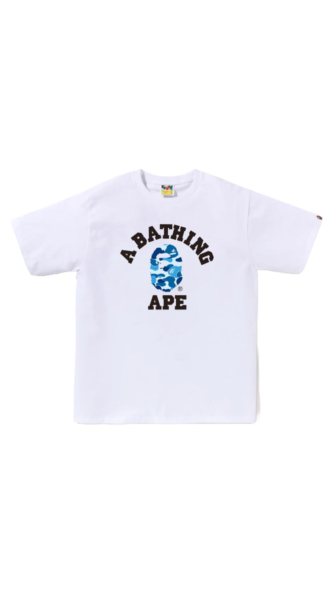 ABC CAMO COLLEGE TEE (WHT/BLUE)