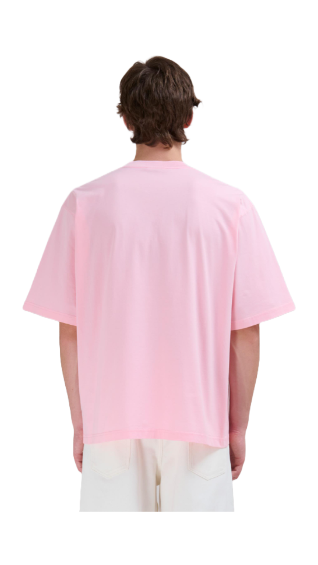 PINK COTTON T-SHIRT WITH BOUQUET MARNI LOGO