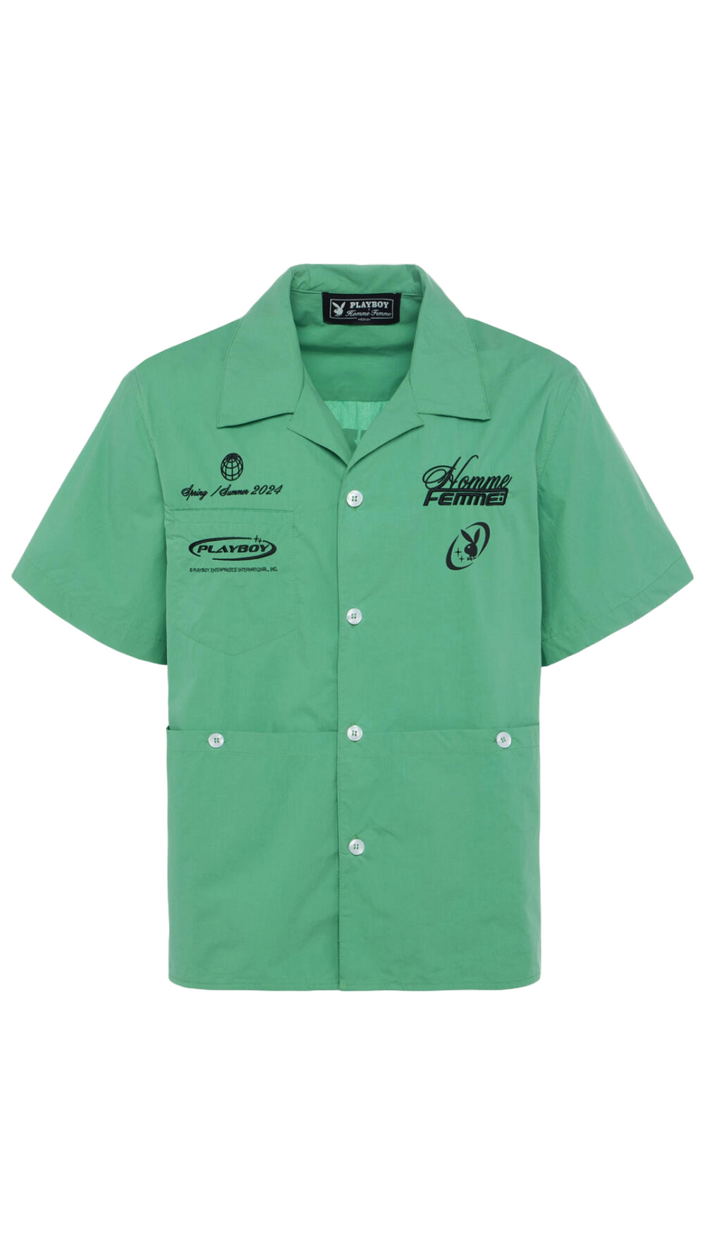 HF PLAYBOY BUTTON UP (GREEN)