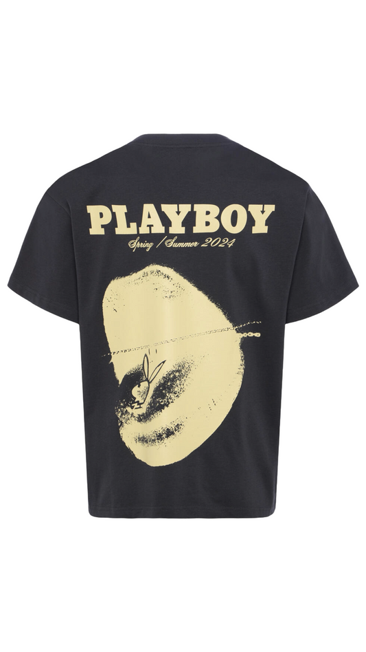 HF PLAYBOY TONGUE TIED TEE (BLACK)