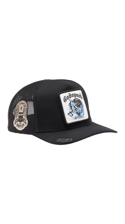 GODSPEED MOOD TRUCKER HAT BLACK (INTERCHANGEABLE PARTS)