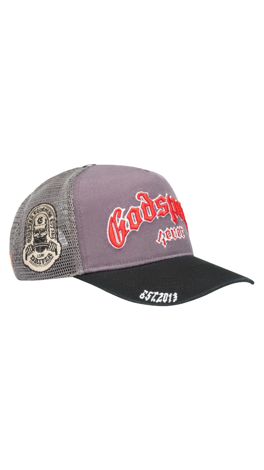 GODSPEED FOREVER TRUCKER HAT (GREY/RED)